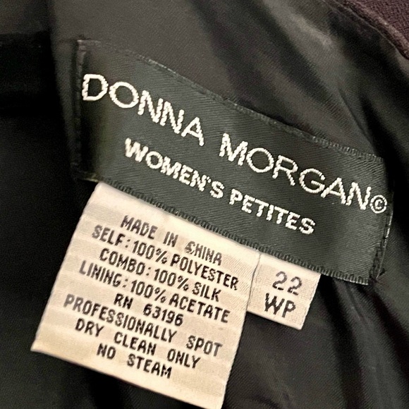 DONNA MORGAN PETITES WOMENS DRESS, BLACK, size 22P - Picture 4 of 5